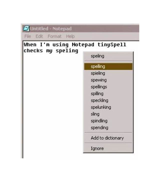 tinySpell (Windows) software []